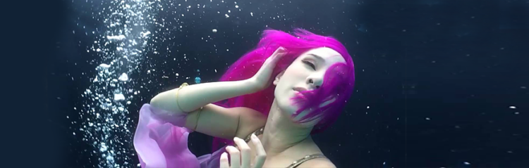 underwater pole dancing Brett Stanley photography boomkats polewear